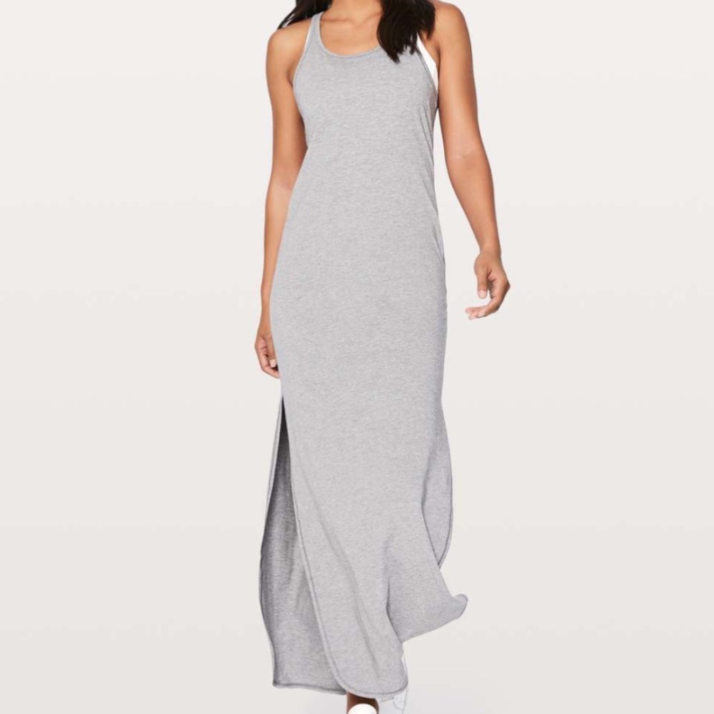 Lululemon Refresh Maxi Dress in Heathered Grey